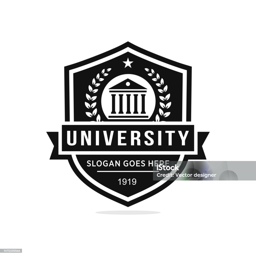 university logo design vector